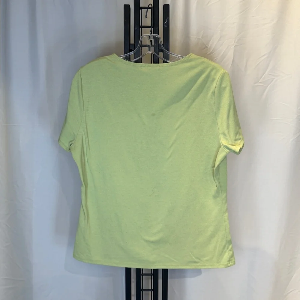 Royal Robbins Light Green V-Neck Short Sleeve Tee - Picture 3 of 4